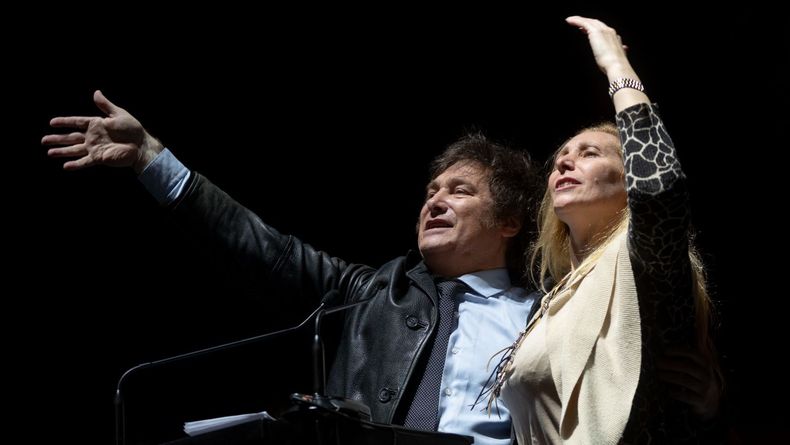 Javier Milei y Karina Milei.&nbsp;
