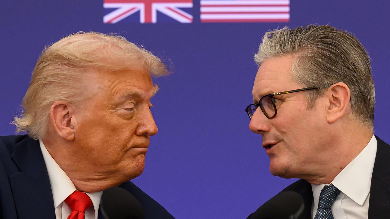 Donald Trump y Keir Starmer, en conflicto por Malvinas.