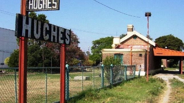 La tradicional postal de la estación ferroviaria.
