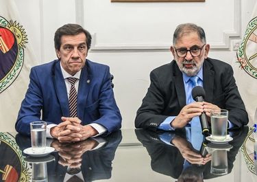 El gobernador de Jujuy Carlos Sadir con el intendente Raúl Chuli Jorge.