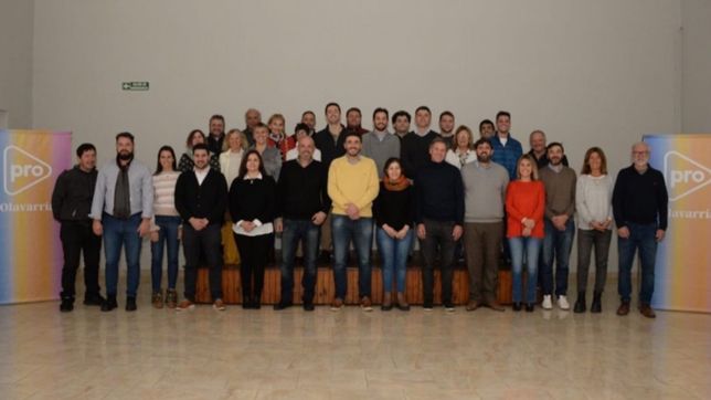 mensaje a ritondo: galli junto a la tropa de la septima para respaldar a santilli