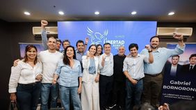 La mesa política de Gabriel Bornoroni estará compuesta por los integrantes de la foto del triunfo La mesa política de Gabriel Bornoroni estará compuesta por los integrantes de la foto del triunfo