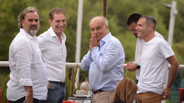 Diego Santilli y Hernán Lombardi, en Mar del Plata. Diego Santilli y Hernán Lombardi, en Mar del Plata.