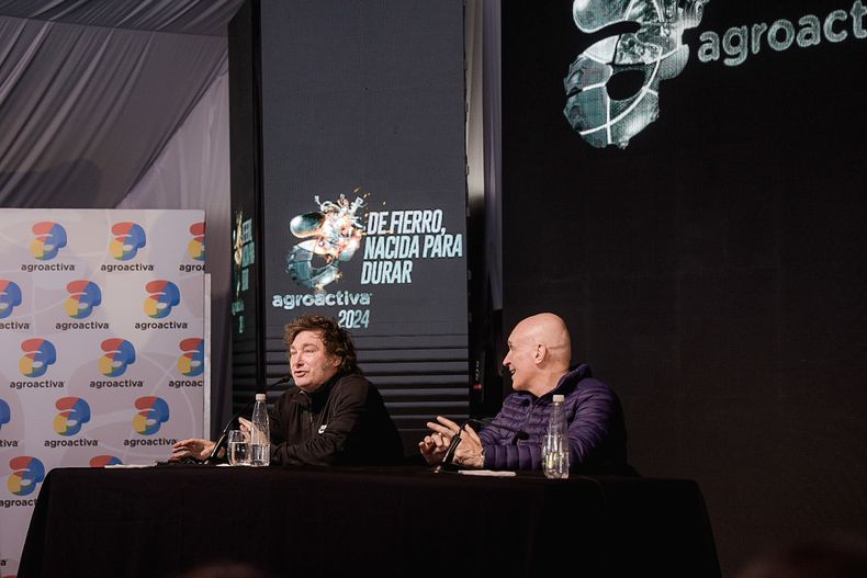 Javier Milei en Agroactiva