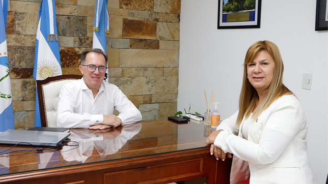 Luis Bertolini y Gloria Ruiz, en Plottier.&nbsp;