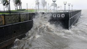 Crece el Río de la Plata por los vientos intensos y hay alerta por sudestada