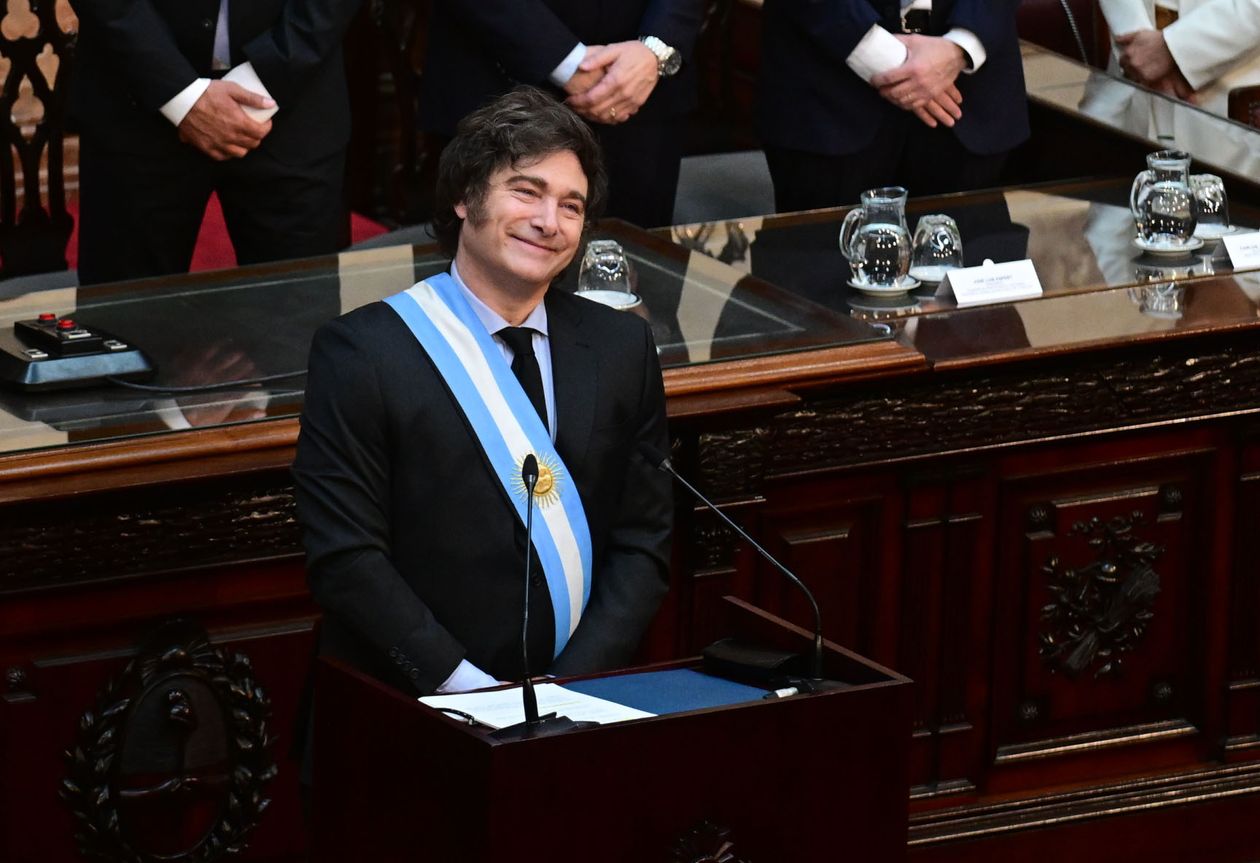 Javier Milei, en el Congreso