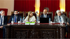 Mariano Borinsky y Mariana Catalano, aspirantes a la Corte Suprema de Justicia, durante la charla organizada por los Judiciales de Córdoba