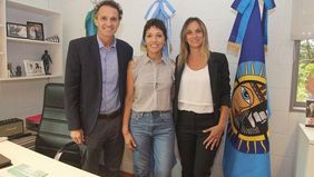 Mayra Mendoza recorrió obras de infraestructura con Katopodis y Galmarini