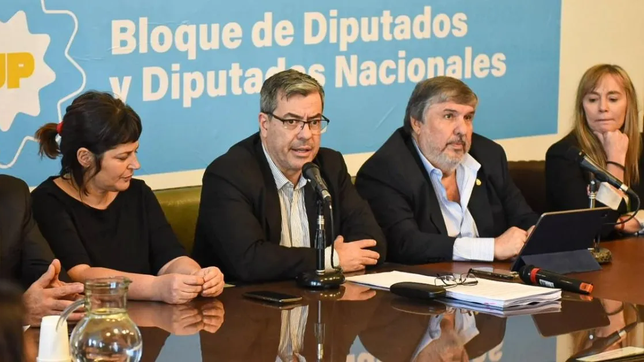 Germán Martínez (Diputados); José Mayans y Juliana Di Tullio (Senado), líderes del peronismo en el Congreso.&nbsp;