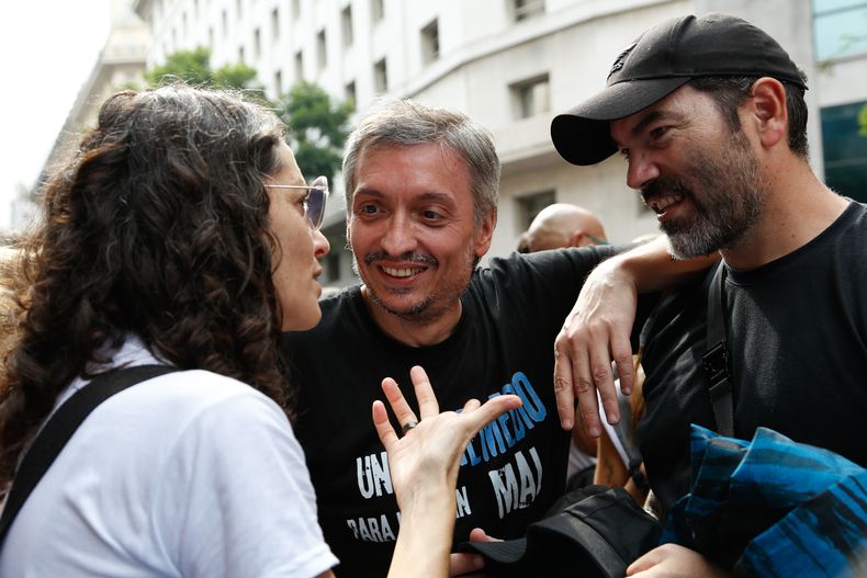 Máximo Kirchner marchó con La Cámpora.&nbsp;&nbsp;(Foto: Victoria Gesualdi)