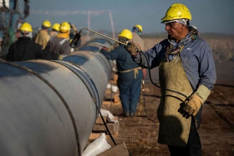 Obras en el ex Gasoducto Néstor Kirchner