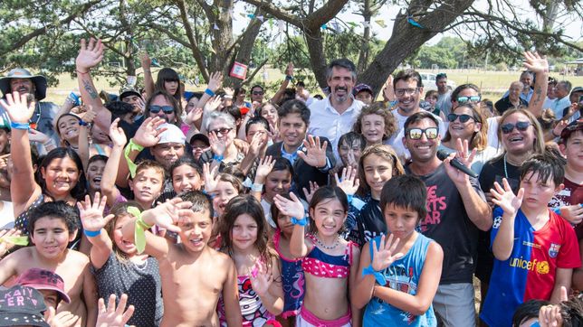 Axel Kicillof en la inauguración de las Escuelas Abiertas en Verano.