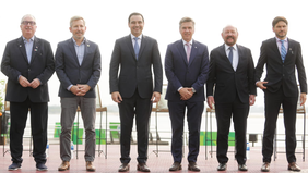 Los gobernadores de la flamante Región Litoral se reunieron en Corrientes.&nbsp;