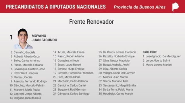 lista diputados: el refugio del massismo en el congreso