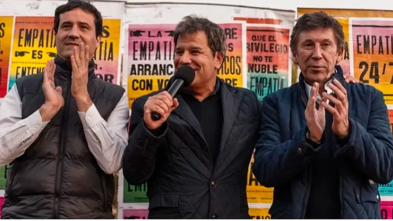 Maximiliano Abad, Facundo Manes y Gustavo Posse.