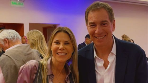 Karen Reichardt y Diego Santilli en el búnker de La Libertad Avanza. Karen Reichardt y Diego Santilli en el búnker de La Libertad Avanza.