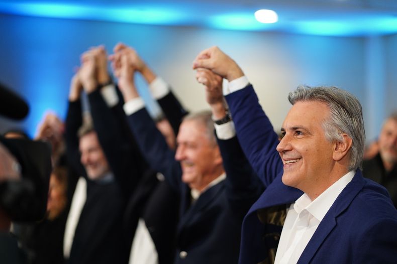 Martín Llaryora durante el lanzamiento de la campaña de Daniel Passerini.&nbsp;