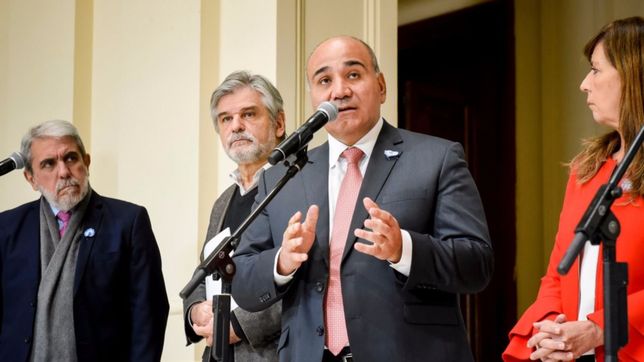 manzur, recargado: arenga albertista al gabinete y botonera de gestion