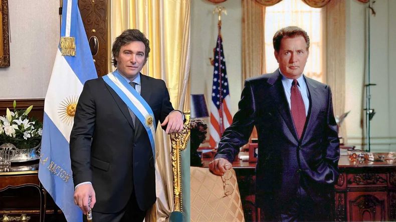 Javier Milei - Jed Bartlet (The West Wing)