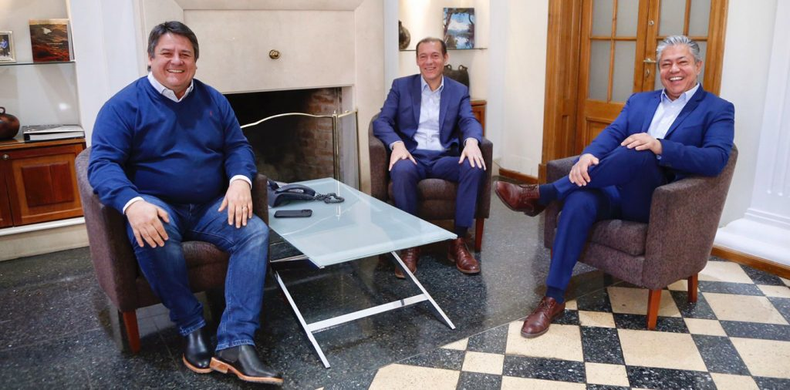 Mariano Gaido, Omar Gutiérrez y Rolando Figueroa. Parte del cambio de época en Neuquén.