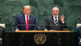 Donald Trump y Luiz Inácio Lula da Silva. La Asamblea General de las Naciones Desunidas es el campo de batalla de la grieta de América.