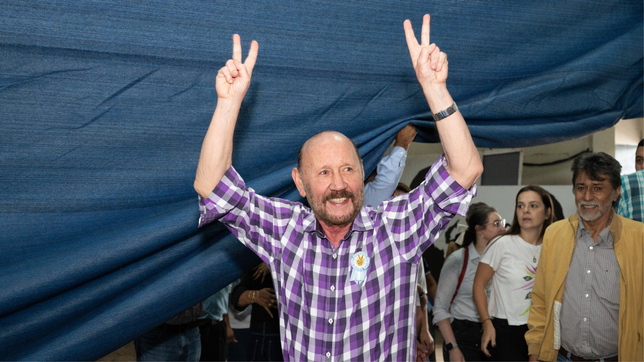 Gildo Insfrán el sábado, durante el Congreso del PJ de Formosa. 
