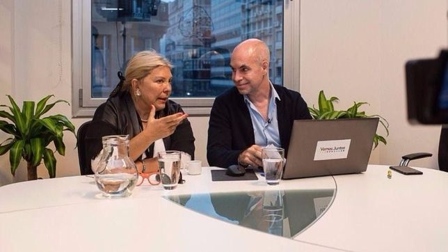 carrio le aviso a larreta que sera la candidata nacional de cambiemos