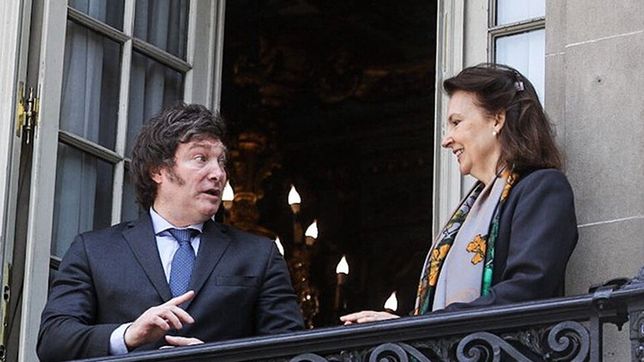 Javier Milei y Diana Mondino.