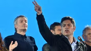 Axel Kicillof y Máximo Kirchner. Axel Kicillof y Máximo Kirchner.