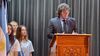 Javier Milei inaugurando el ciclo lectivo en una escuela privada..&nbsp;