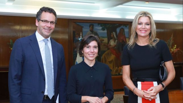 sandleris se reunio con la reina maxima de holanda