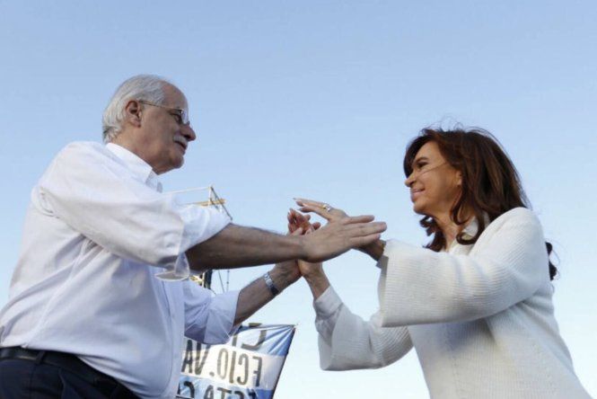  Jorge Taiana y Cristina Fernández de Kirchner.