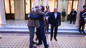 Javier Milei agasajó a Federico Sturzenegger en la Casa Rosada