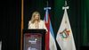 Rosario Romero, intendenta de Paraná, dando comienzo a las sesiones ordinarias del Concejo Deliberante.