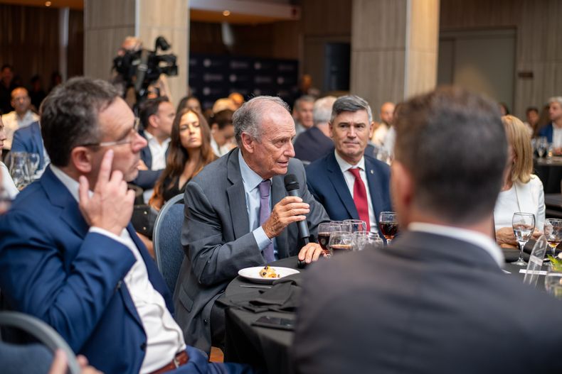 Daniel Passerini y Manuel Tagle en la Cámara de Comercio de Córdoba