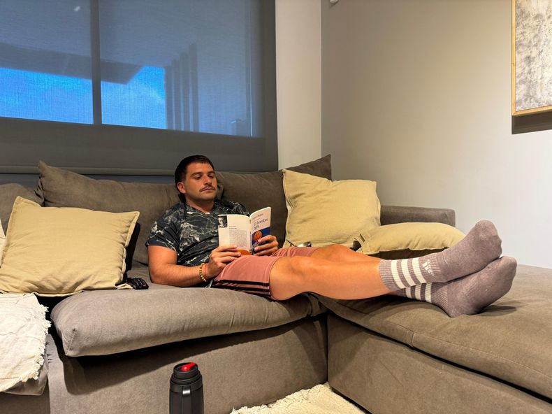 Martín Juez, pausa en su casa, previa al inicio de actividades en el Concejo Deliberante.