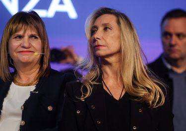 Karina Milei con Patricia Bullrcih.&nbsp;