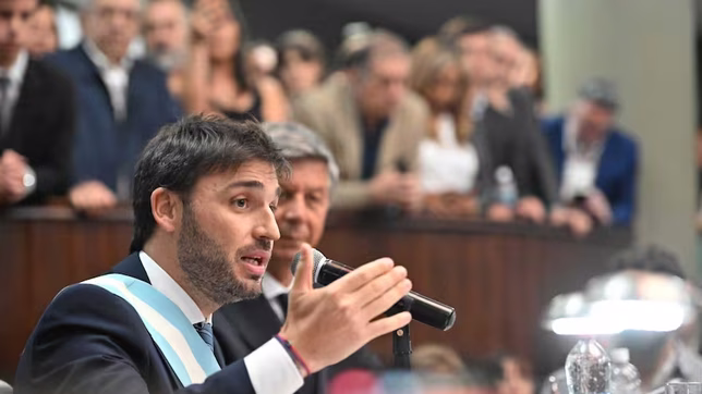 Ignacio Torres, gobernador de Chubut: dará su discurso del viernes apelando a la épica de la Patagonia Rebelde, pero un cambio más abajo que su apuesta del lunes pasado.