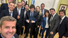 La selfie de Mariano Campero luego de la reunión del lunes en la Casa Rosada.&nbsp;