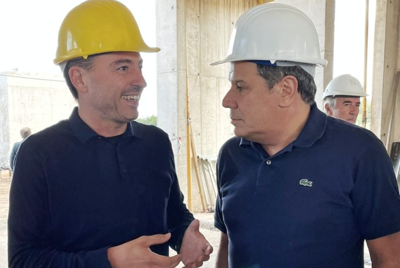 Rodrigo De Loredo y Facundo Manes durante una visita de éste a Córdoba, en tiempos de construcción conjunta.