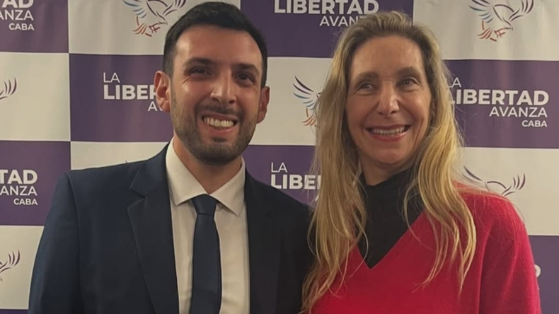 Mat&iacute;as D'Alessandro y Karina Milei.