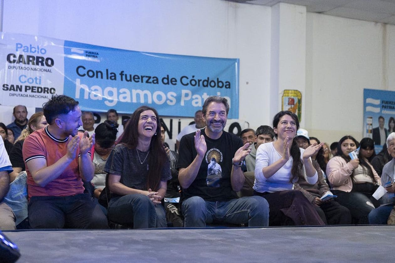 Pablo y Constanza San Pedro, candidatos de la lista de Fuerza Patria en Córdoba