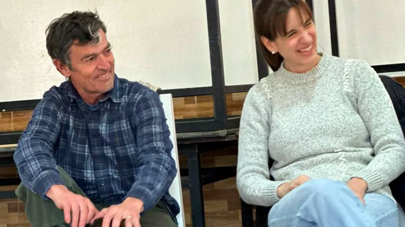 Esteban Bosch y Leticia Estéves, actual ministra de Turismo de Neuquén.