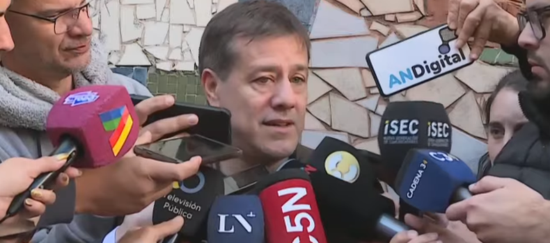 Mariano Recalde. Captura de la transmisión de C5N.