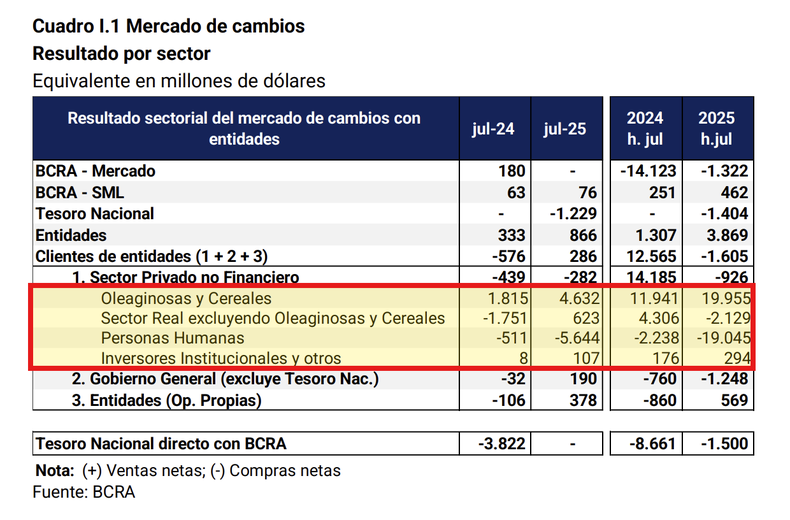 Las personas compraron casi u$s 20.000 millones de dólares en el mercado oficial en lo que va de 2025. Las personas compraron casi u$s 20.000 millones de dólares en el mercado oficial en lo que va de 2025.