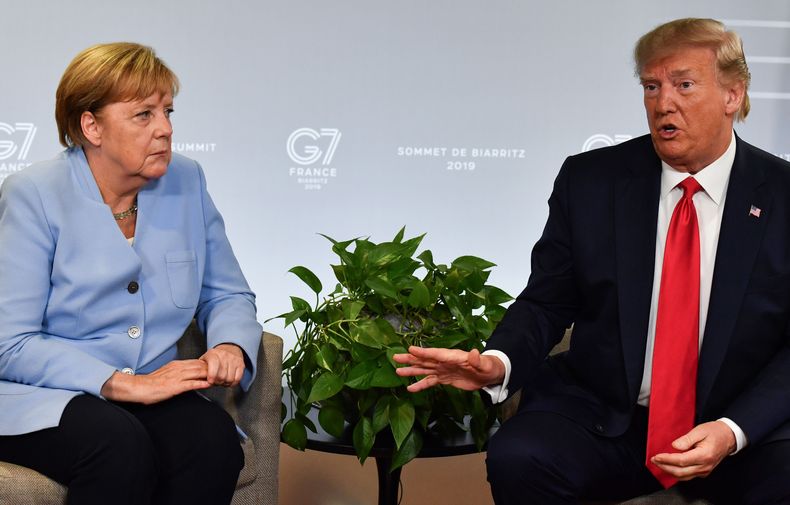 Angela Merkel con Donald Trump, durante la primera presidencia del republicano en Estados Unidos.