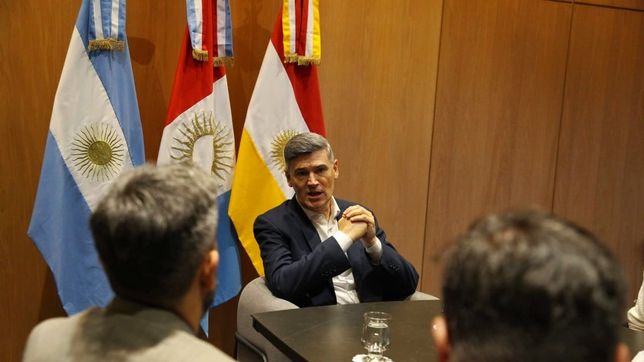 Daniel Passerini al retomar sus tareas tras la operación