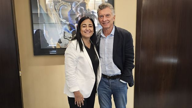 Mauricio Macri con su armadora en Córdoba, la concejala Soher El Sukaria. Mauricio Macri con su armadora en Córdoba, la concejala Soher El Sukaria.