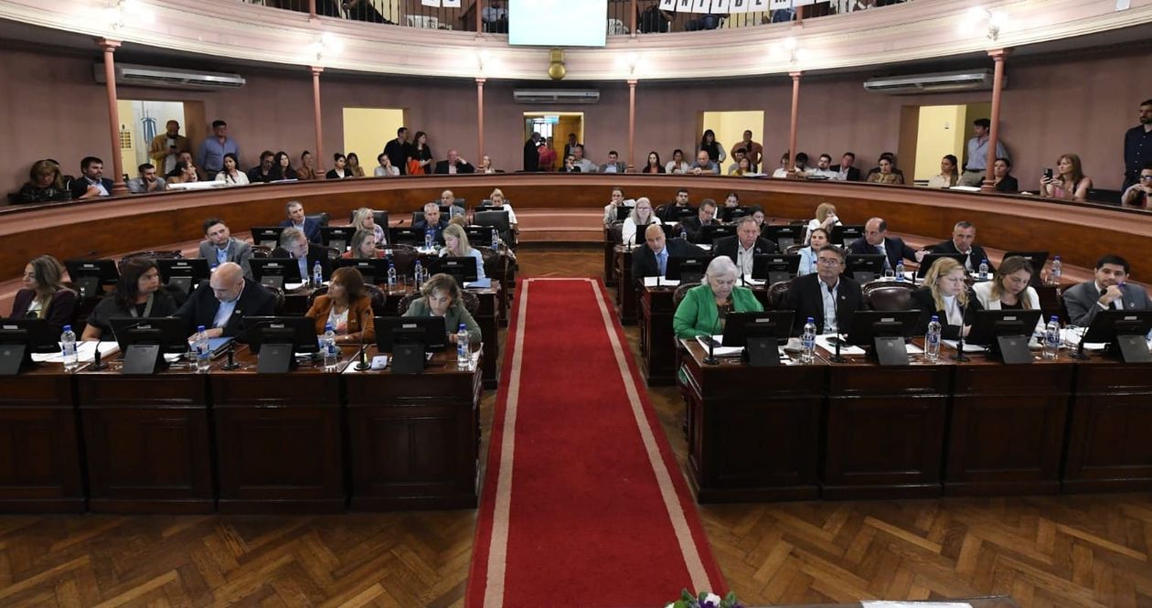 La Cámara de Diputados de Entre Ríos al momento de votar la reforma electoral de Rogelio Frigerio.